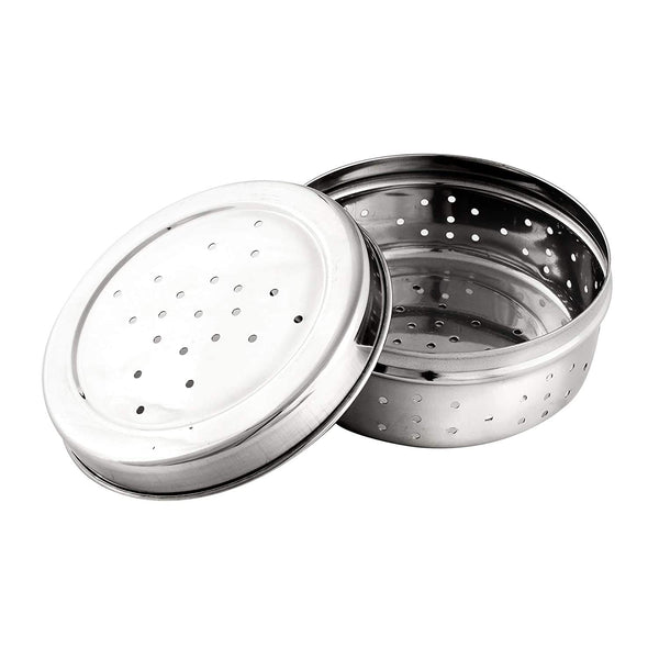 AM5333 Hole Dabba Stainless Steel Coriander Storage Box Large
