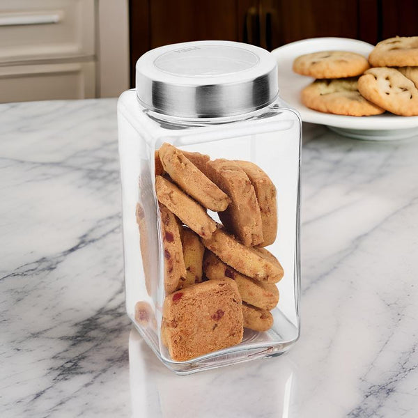 3511 Yera X-Series Square jar with see through cap, 3000ml (KSM3000)