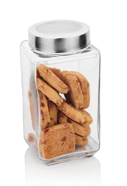 3511 Yera X-Series Square jar with see through cap, 3000ml (KSM3000)