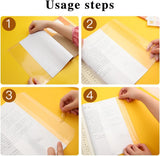 AM5226 Adjustable Reusable Transparent Book Cover for Books, Waterproof (A4, 47x37 cm, 10pcs)