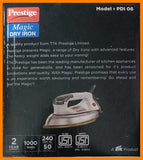 AM2283 Prestige Magic 1000 Watt Heavy Dry Iron - PDI 06