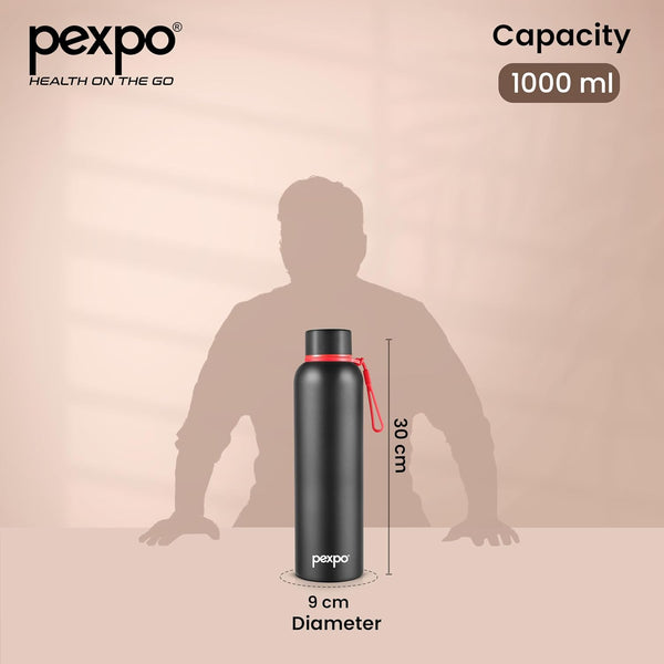 AM3793 Pexpo Bravo Stainless Steel Water Bottle 1000