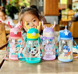 AM2459 Deer Water Bottle Plastic Cartoon Water Bottle 300ml