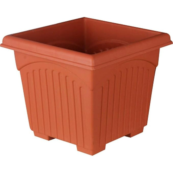 AM0815 Deep Heavy Duty Square Plastic Planters Pots -28cmX25cm