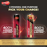 AM0784 Eveready Ultima AA Battery 400% Long Lasting