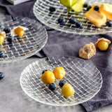 AM3732 The Precious Series Glass Snack Plate 6 Pcs  (SMP011)