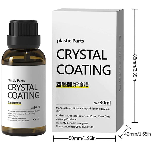 AM3540 Crystal Coating for Car Bike Plastic Part 30ml PVC Restorer for Car