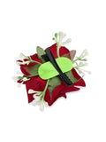 AM1111  Red Rose & White baby Flower Hair Clip For Women