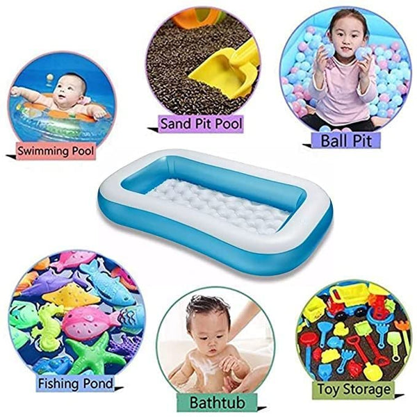 AM3971 Intex Wet Set Collection Rectangular Pool, Multi Color (1.66m x 1.00m x 25cm)
