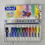 AM6089 Doms Water Colour Tubes 12 Shades