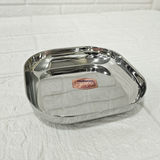 AM6011 Madhuram Stainless Steel Small Square Breakfast Plate