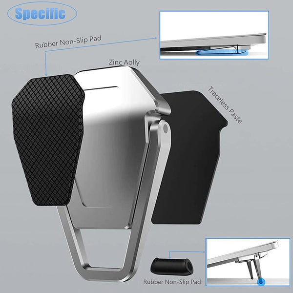 6300 Mini Premium Metal Folding Portable Stand Compatible with Every Laptop, Keyboard and Tablet