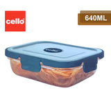 AM2033 Cello Steel-O Fresh Borosilicate Rectangle Container 640ml