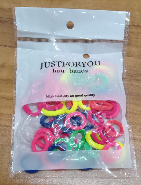 AM1087 Pack of 50 Ponytail Holder Bands for Hair