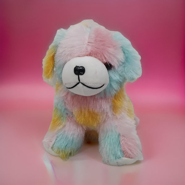 AM3480 Lot Ganti Rainbow Soft Dog Toy 9inch