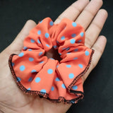 AM5869 Multidesign Printed Hair Scrunchies For women - Pack of 1