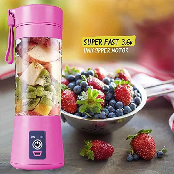 0138 Portable Electric USB Juice Maker Bottle (380 ML)