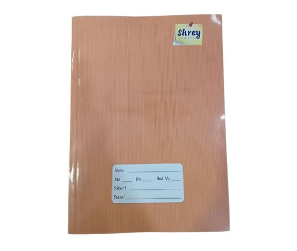 AM0348 Shrey Single Line 176 PAGES A5 Notebook Single Line 176 Pages  (Brown, Pack of 01)