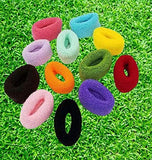 AM1022 Rubber Band Multicolored Cotton Scrunchy Hair Band Ties 1 PCs