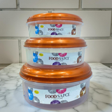 AM5916 Multi-Purpose Storage Round Container Set of 3 ( Small, Medium, Large)