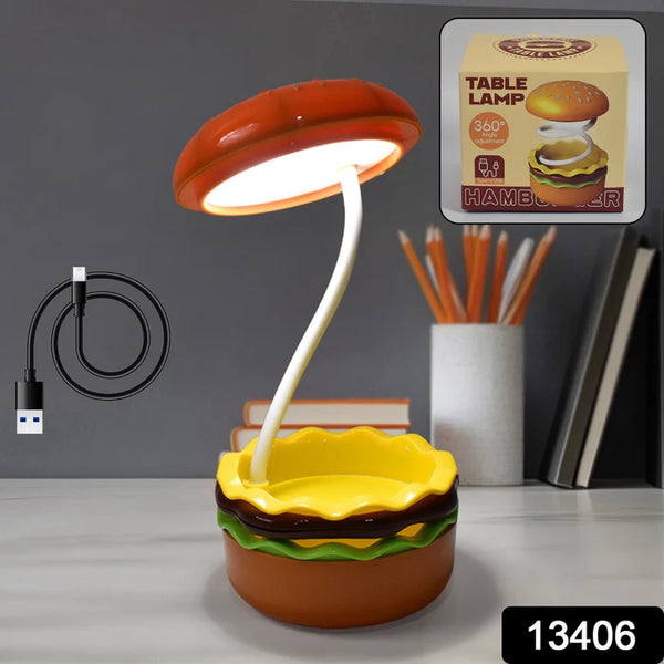 13406 Burger Delight: Folding LED Night Lamp (1 Pc)