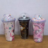 AM5348 3D Look Tumbler Cups with Lid Multi-Color 1pc