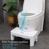 6005A PLASTIC NON-SLIP FOLDING TOILET SQUAT STOOL - WHITE COLOR