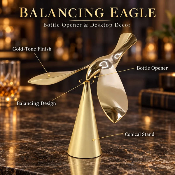 A08143 Flying Bird Bottle Opener with Balancing Stand for Bar and Desk Decor (1 Pc)