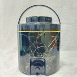 Di0376 Rishabh Tissot Set 2 - Premium Black Marble Finish Water Jug & Hot Pot Combo