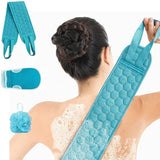 AM5638 3 PCS Bathing Exfoliating Set (MultiColour) - Back Scrubber exfoliating gloves - Easy to clean For Men And Women (Set of 1)