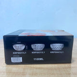 AM5982 Elegant Crystal Serving Bowl (1100 ml) – Decorative Centerpiece with Textured Design