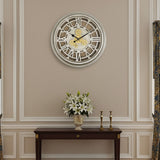 AM6255 Vintage Roman Numeral Gear Wall Clock