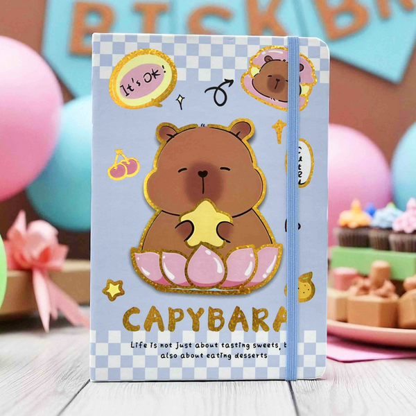 AM6367 Mix Design A5 Notebook Diary With Elastic Band