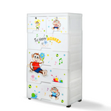 18954 Kid's Plastic Chest of 6 Drawers, Multi-Purpose Storage Organizer/Wardrobe for Kids