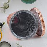 14083 Studded Cup Tumbler Straw Lid - Plastic Double Walled Cold Cup for iced Coffee