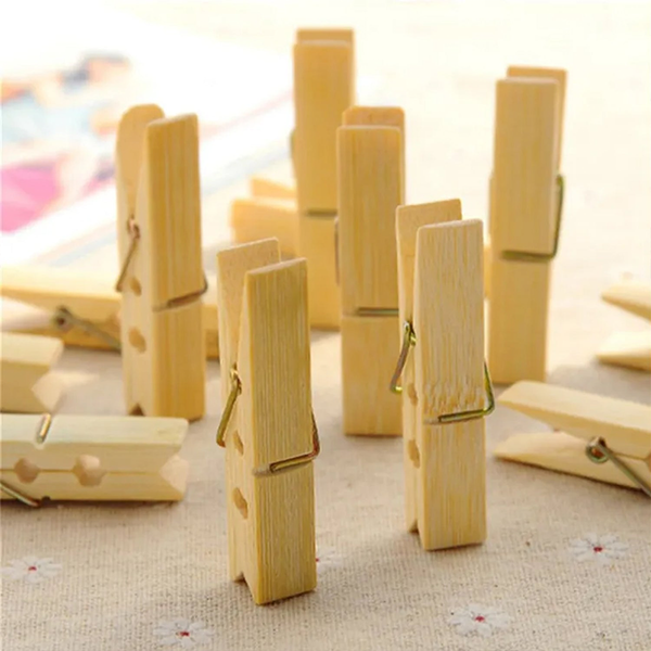 AM6349 Multipurpose Wooden Heavy Clip - 6.1x1.1cm (20 Pc) for Clothespin