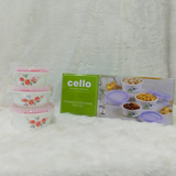 Di0371 Cello Marble-Out Storage Container Set – 3 Pcs
