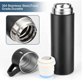 2834 Vacuum Flask Set - Insulated Water Bottle 3 Cups Gift Set