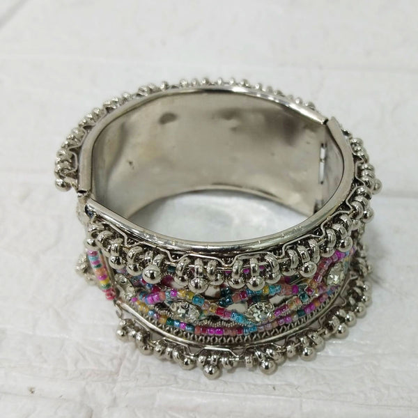 Di0218 Oxidised Silver Plated Kada – Traditional & Stylish Ethnic Bangle