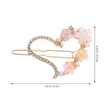 AM1030 Bridal Metal Hairpins Flower Hair Clip for Girls &  Womens - 1 Pcs