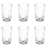 AM5692	Cello Glaze juice tumbler  260ml - 6pcs set