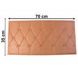 16035 Self Adhesive 3D Foam Wall Panel Cushion Wallpaper (1 Pc, Brown, 69x35 Cm)