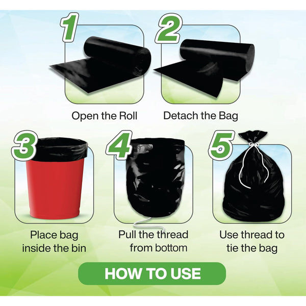 3199 Black Garbage Bag for Dustbin