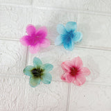 AM6398 Mix Jelly Flower Mini Hair Claw Clip for Women and Girls - Small (1pc)
