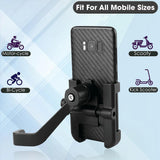 12674 FULL METAL BODY BIKE & SCOOTY 360 DEGREE ROTATING MOBILE HOLDER STAND FOR BICYCLE, MOTORCYCLE, SCOOTY THAT CAN FITS ALL SMARTPHONES (1 PC)