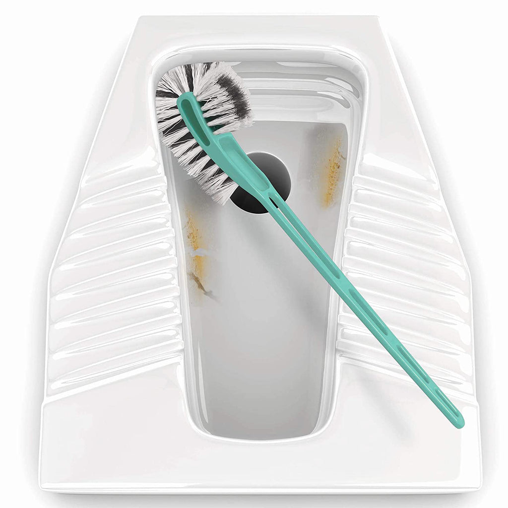 Double toilet clearance brush