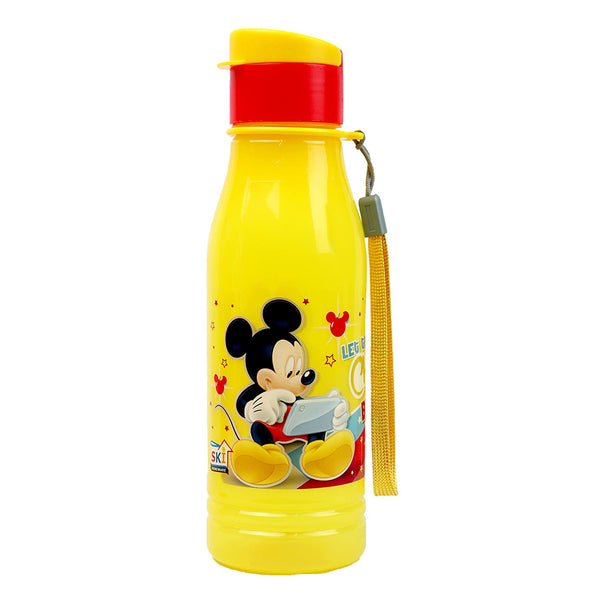 3823 Cartoon Printed Plastic Water Bottle for Kids - 400 ML