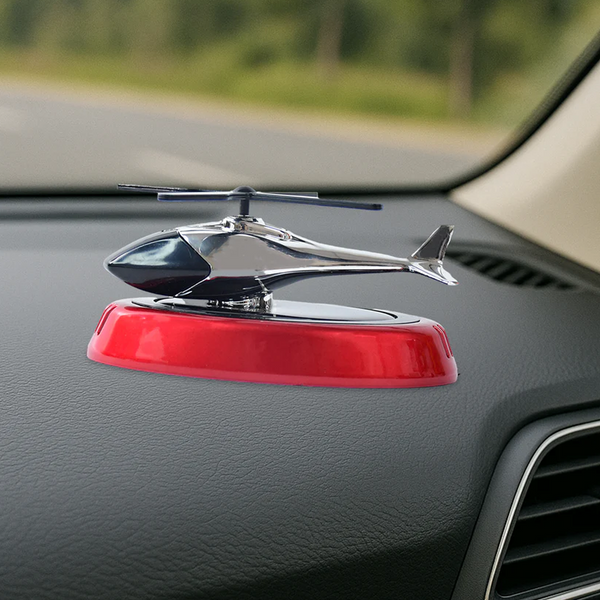 15510 Solar-Powered Rotating Helicopter Car Air Freshener
