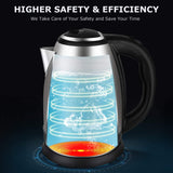 2151 Stainless Steel Electric Kettle with Lid - 2 L