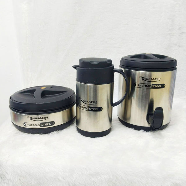 Di0374 Rishabh Thermosteel Taj Set of 3pc